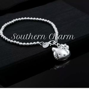 🆕Last One Sterling Silver Hello Kitty Bracelet.